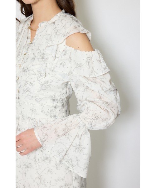 rienda(リエンダ)の「マーメイドフラワーワンピース 春服(ワンピース・レディース・ブルー系その他/ホワイト系その他・SMALL/MEDIUM)」の12枚目の写真