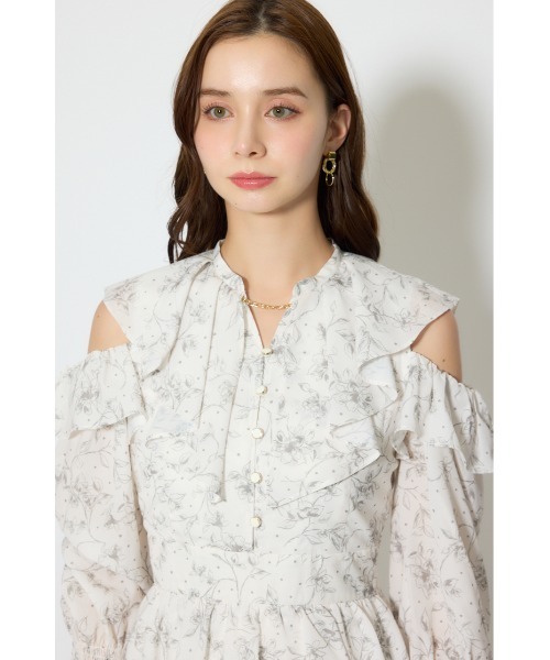 rienda(リエンダ)の「マーメイドフラワーワンピース 春服(ワンピース・レディース・ブルー系その他/ホワイト系その他・SMALL/MEDIUM)」の13枚目の写真
