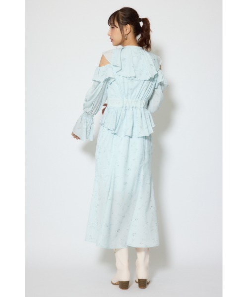 rienda(リエンダ)の「マーメイドフラワーワンピース 春服(ワンピース・レディース・ブルー系その他/ホワイト系その他・SMALL/MEDIUM)」の18枚目の写真