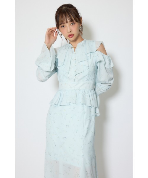 rienda(リエンダ)の「マーメイドフラワーワンピース 春服(ワンピース・レディース・ブルー系その他/ホワイト系その他・SMALL/MEDIUM)」の21枚目の写真
