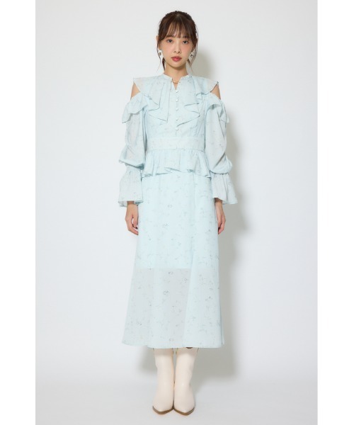 rienda(リエンダ)の「マーメイドフラワーワンピース 春服(ワンピース・レディース・ブルー系その他/ホワイト系その他・SMALL/MEDIUM)」の22枚目の写真