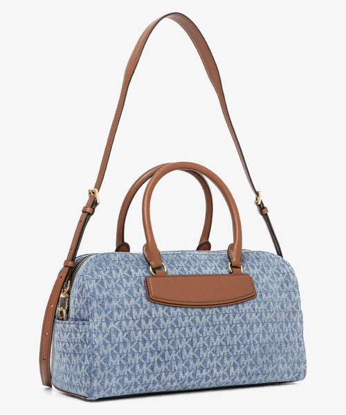 MICHAEL KORS(マイケルコース)の「JET SET TRAVEL デニム ダッフル クロスボディ ミディアム - MKシグネチャー(ショルダーバッグ・レディース・ブルー系・FREE)」の8枚目の写真