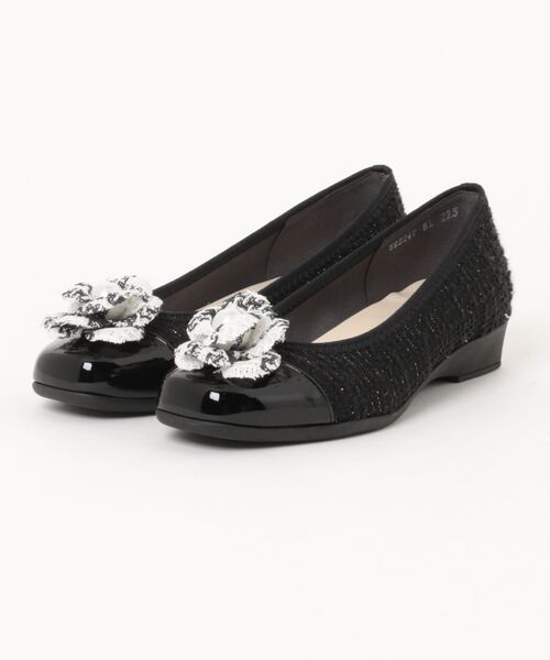 Bridget Birkin(ブリジットバーキン)の「【Bridget Birkin Walk】フラワーパールウォーキングパンプス(565247)(パンプス・レディース・ブラック/ベージュ・22.5/23/23.5/24/24.5)」の14枚目の写真