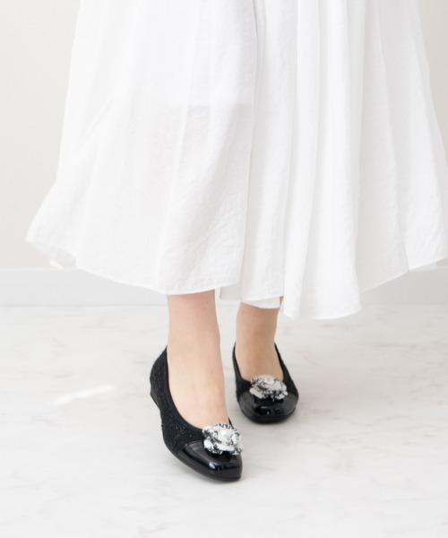 Bridget Birkin(ブリジットバーキン)の「【Bridget Birkin Walk】フラワーパールウォーキングパンプス(565247)(パンプス・レディース・ブラック/ベージュ・22.5/23/23.5/24/24.5)」の12枚目の写真
