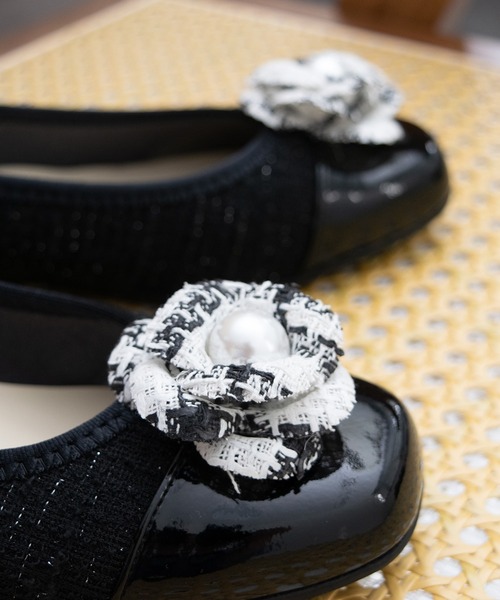 Bridget Birkin(ブリジットバーキン)の「【Bridget Birkin Walk】フラワーパールウォーキングパンプス(565247)(パンプス・レディース・ブラック/ベージュ・22.5/23/23.5/24/24.5)」の11枚目の写真