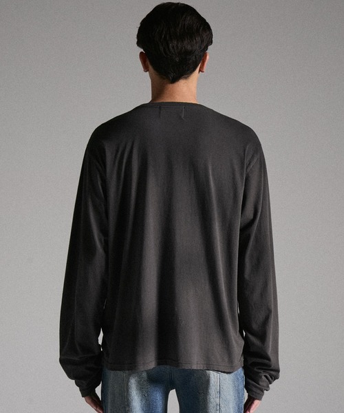 GRANCY(グランシー)の「【GRANCY】Unbasic Light Long Sleeve Tee / アンベーシックライトロングスリーブ Tシャツ(Tシャツ/カットソー・メンズ・チャコールグレー・M/S/L)」の13枚目の写真