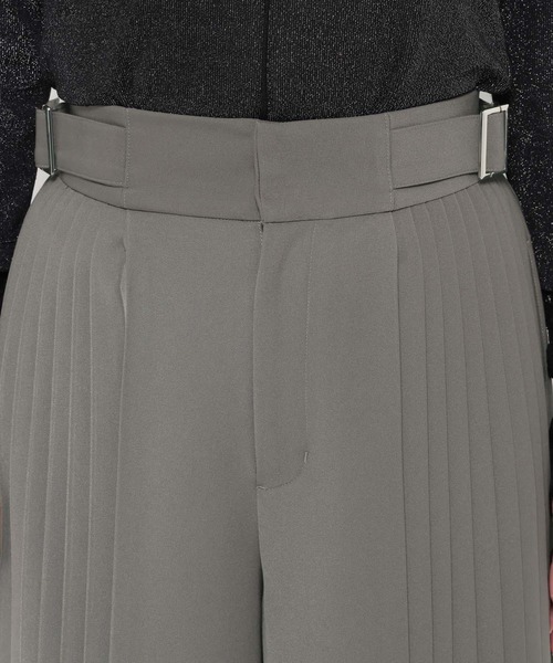 HARE（ハレ）の「サイドプリーツベルトパンツ(HARE)（スラックス・レディース・ホワイト/グレー/ブラック・FREE）」の22枚目の写真