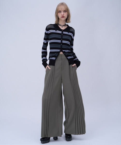 HARE（ハレ）の「サイドプリーツベルトパンツ(HARE)（スラックス・レディース・ホワイト/グレー/ブラック・FREE）」の10枚目の写真