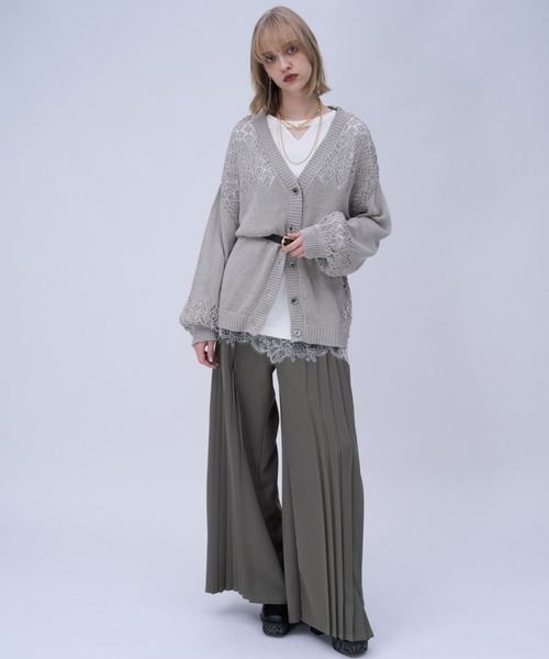 HARE（ハレ）の「サイドプリーツベルトパンツ(HARE)（スラックス・レディース・ホワイト/グレー/ブラック・FREE）」の11枚目の写真