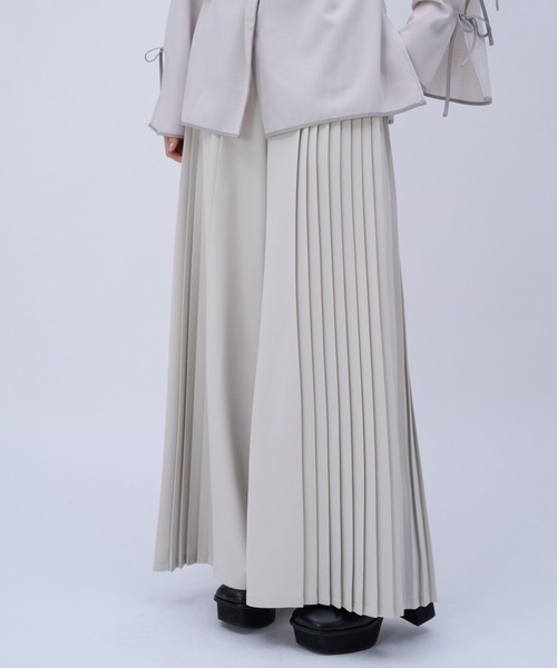 HARE（ハレ）の「サイドプリーツベルトパンツ(HARE)（スラックス・レディース・ホワイト/グレー/ブラック・FREE）」の14枚目の写真