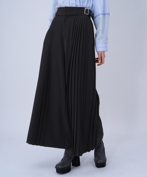 HARE（ハレ）の「サイドプリーツベルトパンツ(HARE)（スラックス・レディース・ホワイト/グレー/ブラック・FREE）」の15枚目の写真