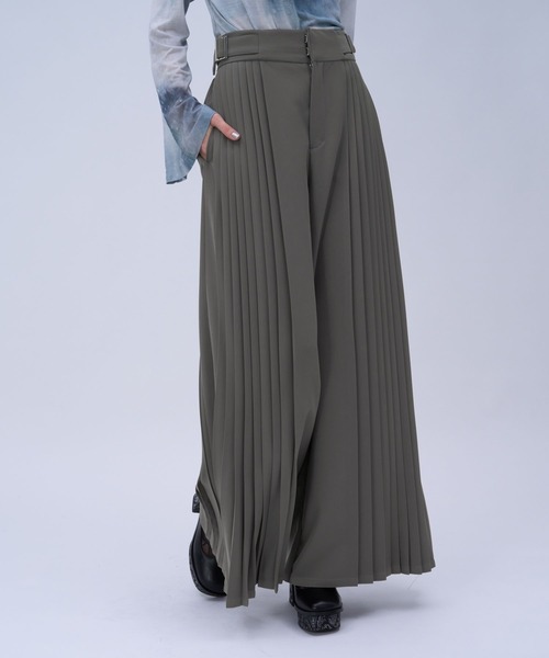 HARE（ハレ）の「サイドプリーツベルトパンツ(HARE)（スラックス・レディース・ホワイト/グレー/ブラック・FREE）」の18枚目の写真