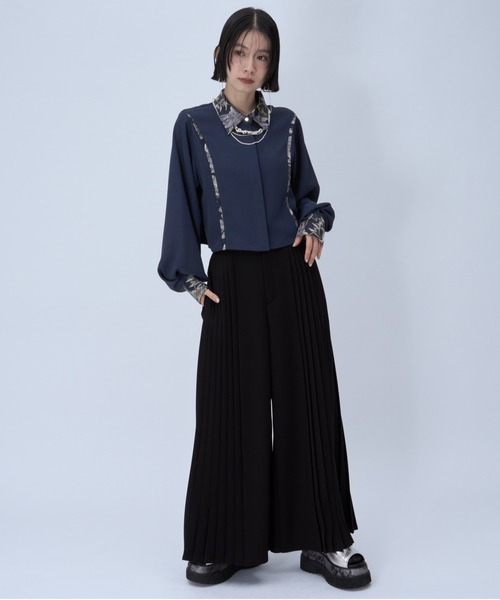 HARE（ハレ）の「サイドプリーツベルトパンツ(HARE)（スラックス・レディース・ホワイト/グレー/ブラック・FREE）」の5枚目の写真