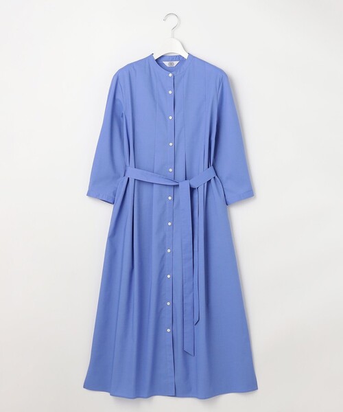 J.PRESS Ladies(J.プレス レディス)の「【WEB限定】SOFT TC ストレッチ シャツ ワンピース(ワンピース・レディース・ブルー系・XS)」の4枚目の写真