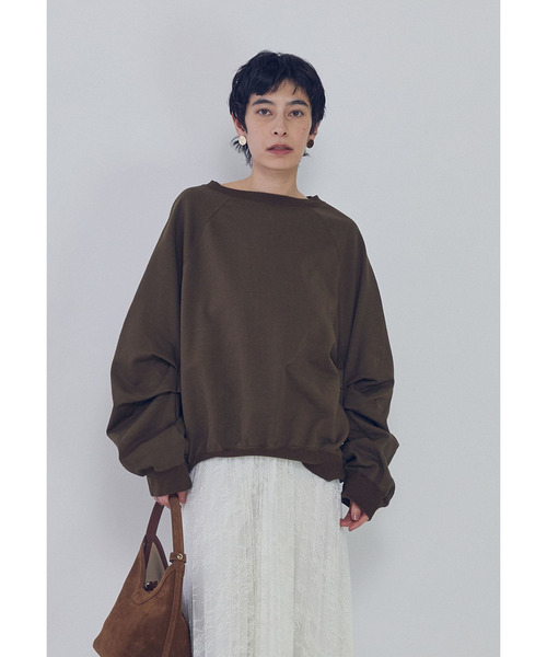 COGTHEBIGSMOKE（コグザビッグスモーク）の「＜COGTHEBIGSMOKE (コグ ザ ビッグ スモーク)＞“LEILA WIDE CUFF”スウェット（Tシャツ/カットソー・レディース・ライトグレー/その他14・1）」の5枚目の写真