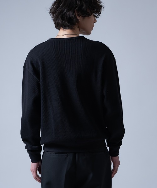 improves（インプローブス）の「ワッフル ヘンリーネック ロンT（Tシャツ/カットソー・メンズ・ブラック系/ブラック/ライトグレー・MEDIUM/LARGE）」の6枚目の写真