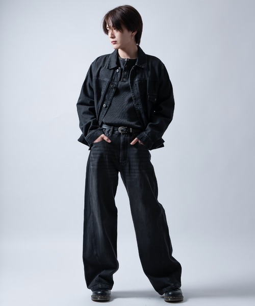 improves（インプローブス）の「ワッフル ヘンリーネック ロンT（Tシャツ/カットソー・メンズ・ブラック系/ブラック/ライトグレー・MEDIUM/LARGE）」の18枚目の写真