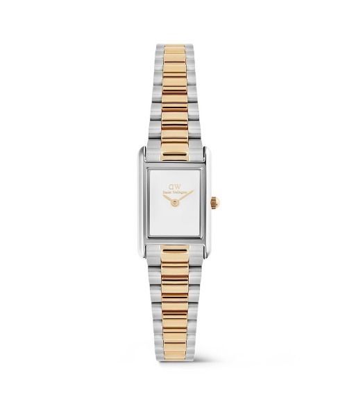 Daniel Wellington(ダニエルウェリントン)の「Bound Mini 3-Link White Two Tone レディース腕時計 ローズゴールド/ゴールド(アナログ腕時計・レディース・イエローゴールド/ピンクゴールド・ONE SIZE)」の2枚目の写真