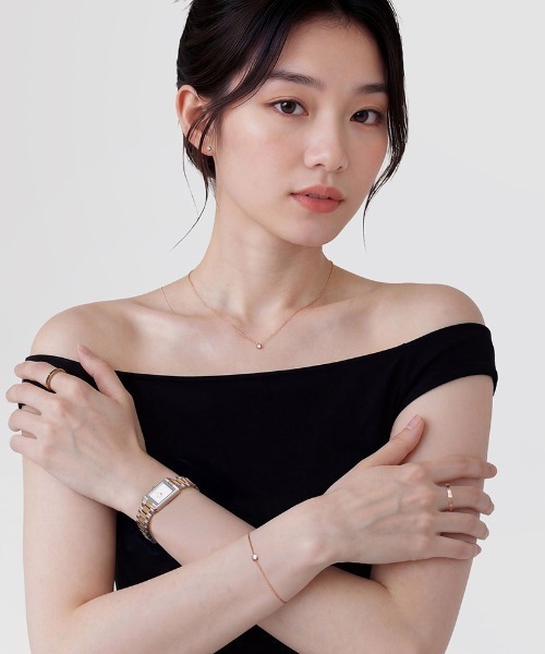Daniel Wellington(ダニエルウェリントン)の「Bound Mini 3-Link White Two Tone レディース腕時計 ローズゴールド/ゴールド(アナログ腕時計・レディース・イエローゴールド/ピンクゴールド・ONE SIZE)」の9枚目の写真
