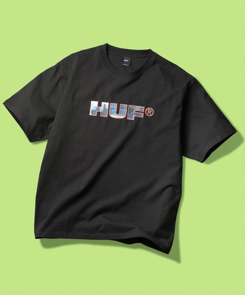 HUF（ハフ）の「FLIGHT PATH TEE（Tシャツ/カットソー・メンズ・ホワイト/ブラック・S/M/L/XL/XXL）」の2枚目の写真