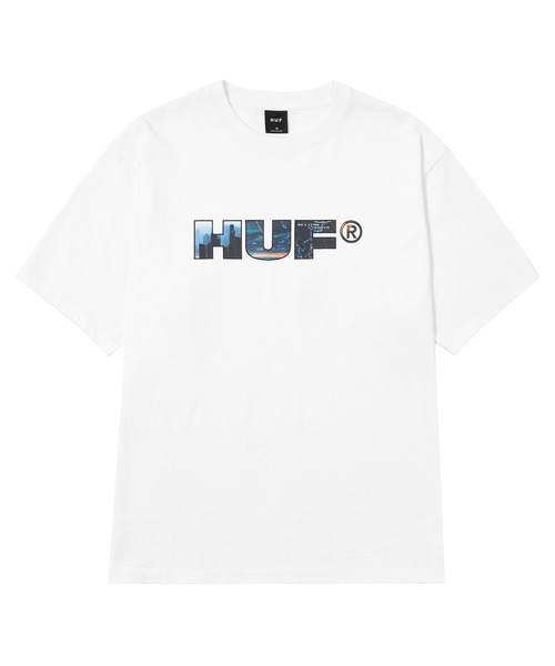 HUF（ハフ）の「FLIGHT PATH TEE（Tシャツ/カットソー・メンズ・ホワイト/ブラック・S/M/L/XL/XXL）」の3枚目の写真