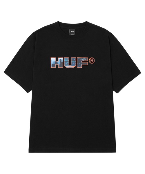 HUF（ハフ）の「FLIGHT PATH TEE（Tシャツ/カットソー・メンズ・ホワイト/ブラック・S/M/L/XL/XXL）」の5枚目の写真