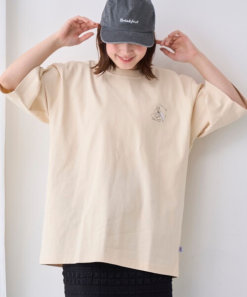 coen(コーエン)の「KiyokazuTsujinoイラストプリントTシャツ【抗菌性、消臭性】(Tシャツ/カットソー・メンズ・ナチュラル/モカ/ホワイト/ライム・S/M/L/XL)」の3枚目の写真