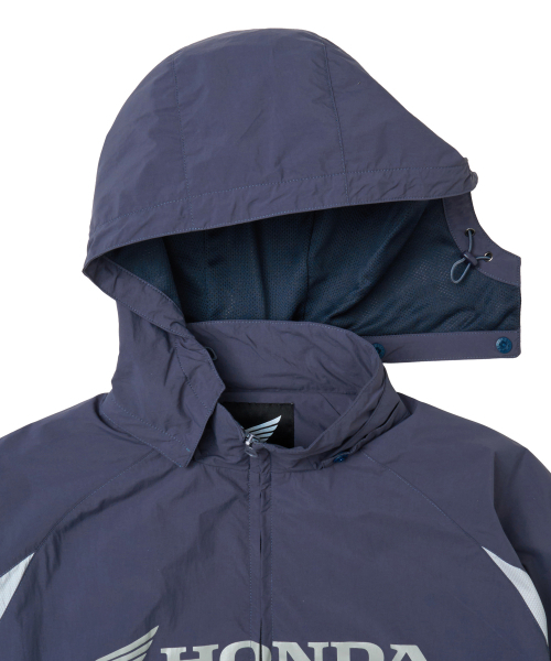 PHYPS MOTORCYCLE(フィップスモーターサイクル)の「Nylon 2Way Track Windbreaker Vintage Navy(ナイロンジャケット・レディース・その他・SMALL/MEDIUM/LARGE/X-LARGE)」の4枚目の写真