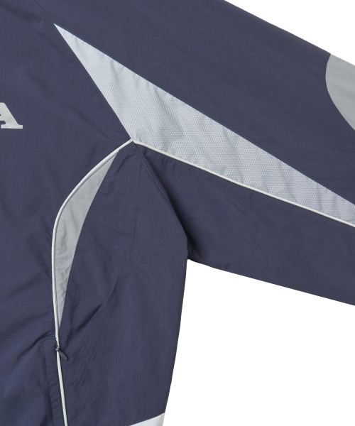 PHYPS MOTORCYCLE(フィップスモーターサイクル)の「Nylon 2Way Track Windbreaker Vintage Navy(ナイロンジャケット・レディース・その他・SMALL/MEDIUM/LARGE/X-LARGE)」の5枚目の写真
