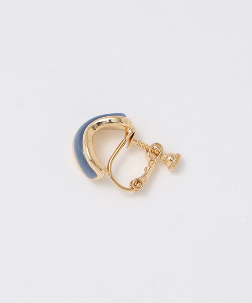 green label relaxing（グリーンレーベルリラクシング）の「メタルフレーム マーブル イヤリング（イヤリング・レディース・グレー系/コバルトブルー/オリーブ・FREE）」の8枚目の写真