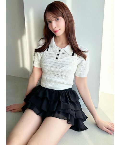 RESEXXY(リゼクシー)の「フリルショートパンツ【セットアップ着用可能】(その他パンツ・レディース・ピンク/ブラック/アイボリー・FREE)」の19枚目の写真