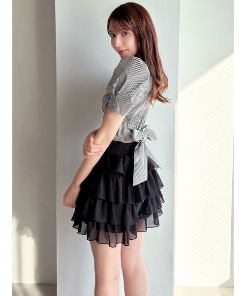 RESEXXY(リゼクシー)の「フリルショートパンツ【セットアップ着用可能】(その他パンツ・レディース・ピンク/ブラック/アイボリー・FREE)」の10枚目の写真
