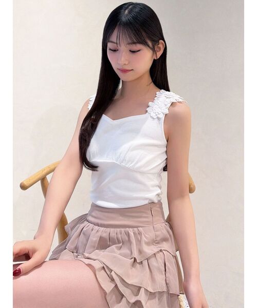 RESEXXY（リゼクシー）の「フリルショートパンツ【セットアップ着用可能】（その他パンツ・レディース・ピンク/ブラック/アイボリー・FREE）」の21枚目の写真