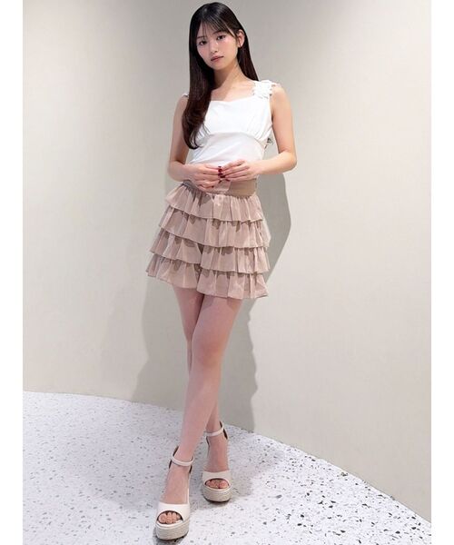 RESEXXY（リゼクシー）の「フリルショートパンツ【セットアップ着用可能】（その他パンツ・レディース・ピンク/ブラック/アイボリー・FREE）」の19枚目の写真