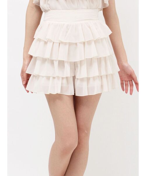 RESEXXY（リゼクシー）の「フリルショートパンツ【セットアップ着用可能】（その他パンツ・レディース・ピンク/ブラック/アイボリー・FREE）」の6枚目の写真