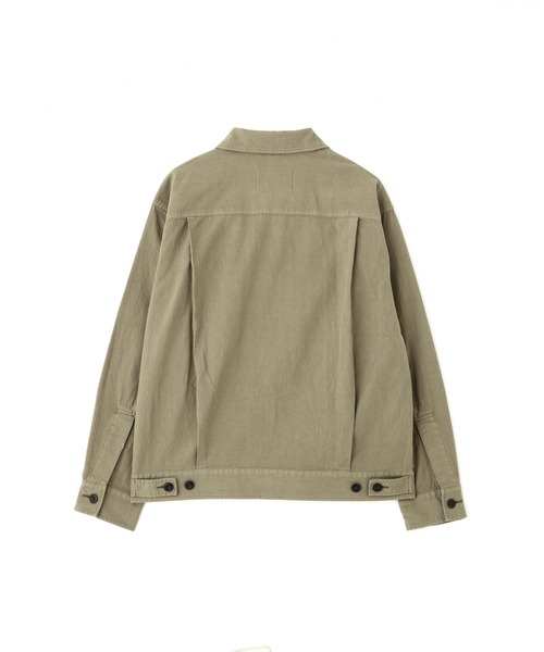 MHL.（エムエイチエル）の「BELGIAN LINEN COTTON PLAINWEAV（ブルゾン・メンズ・カーキ/ナチュラル・MEDIUM/LARGE）」の9枚目の写真