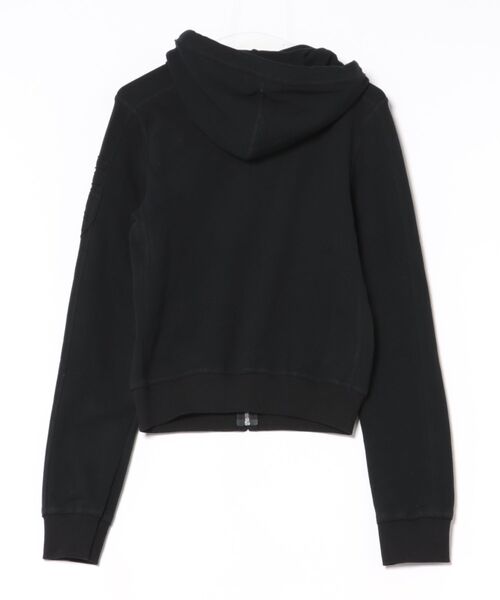 NUBIAN（ヌビアン）の「ARMY PATCHED HOODIE ZIP（パーカー・レディース・ブラック・MEDIUM）」の2枚目の写真