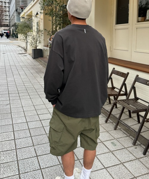 CANAL JEAN(キャナルジーン)の「Twelve12 beach ロングTシャツ(Tシャツ/カットソー・レディース・スミクロ/グレー/ホワイト・LARGE/MEDIUM)」の2枚目の写真