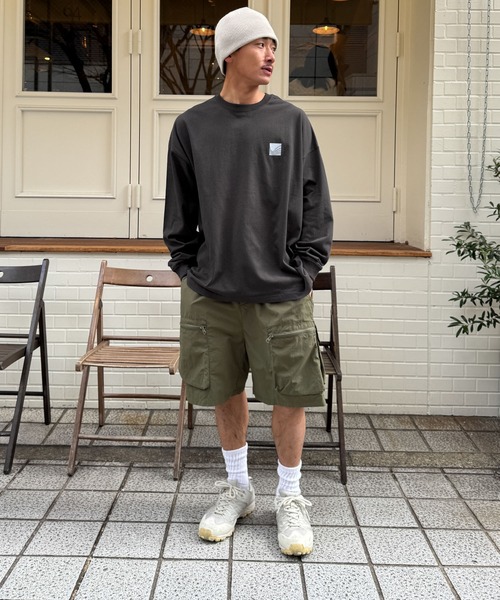 CANAL JEAN(キャナルジーン)の「Twelve12 beach ロングTシャツ(Tシャツ/カットソー・レディース・スミクロ/グレー/ホワイト・LARGE/MEDIUM)」の17枚目の写真