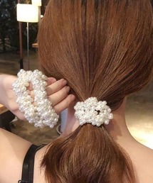 Feliz（フェリス）の「パールビーズヘアゴム（ヘアゴム）」