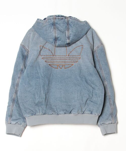 adidas（アディダス）の「デニム パデッド ジャケット / アディダスオリジナルス adidas Originals（デニムジャケット・メンズ・ブルー・LARGE/XX-SMALL/SMALL/X-SMALL/MEDIUM/X-LARGE/XX-LARGE/3XL）」の16枚目の写真