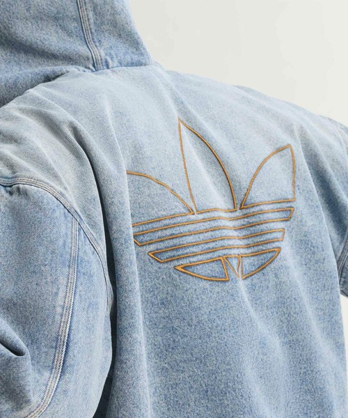 adidas（アディダス）の「デニム パデッド ジャケット / アディダスオリジナルス adidas Originals（デニムジャケット・メンズ・ブルー・LARGE/XX-SMALL/SMALL/X-SMALL/MEDIUM/X-LARGE/XX-LARGE/3XL）」の5枚目の写真