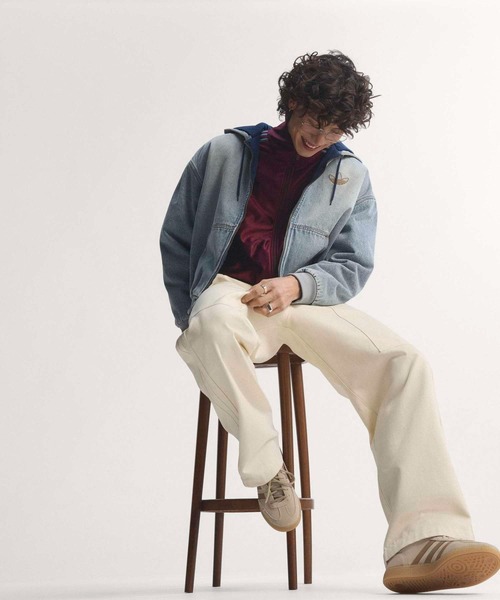 adidas（アディダス）の「デニム パデッド ジャケット / アディダスオリジナルス adidas Originals（デニムジャケット・メンズ・ブルー・LARGE/XX-SMALL/SMALL/X-SMALL/MEDIUM/X-LARGE/XX-LARGE/3XL）」の7枚目の写真