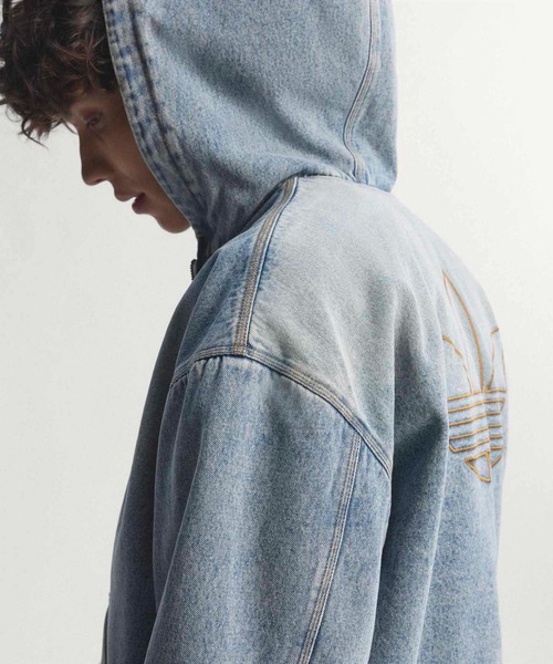 adidas（アディダス）の「デニム パデッド ジャケット / アディダスオリジナルス adidas Originals（デニムジャケット・メンズ・ブルー・LARGE/XX-SMALL/SMALL/X-SMALL/MEDIUM/X-LARGE/XX-LARGE/3XL）」の8枚目の写真