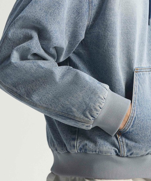 adidas（アディダス）の「デニム パデッド ジャケット / アディダスオリジナルス adidas Originals（デニムジャケット・メンズ・ブルー・LARGE/XX-SMALL/SMALL/X-SMALL/MEDIUM/X-LARGE/XX-LARGE/3XL）」の10枚目の写真