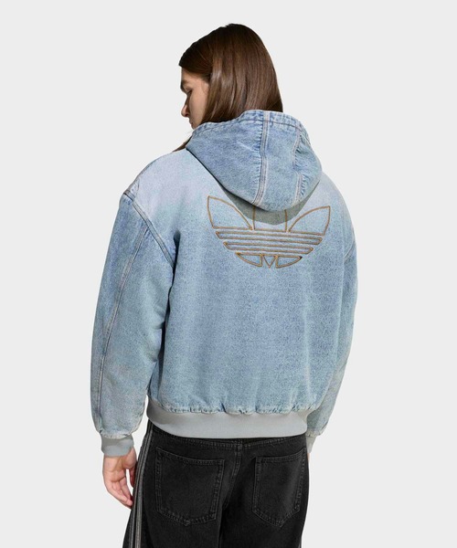 adidas（アディダス）の「デニム パデッド ジャケット / アディダスオリジナルス adidas Originals（デニムジャケット・メンズ・ブルー・LARGE/XX-SMALL/SMALL/X-SMALL/MEDIUM/X-LARGE/XX-LARGE/3XL）」の12枚目の写真