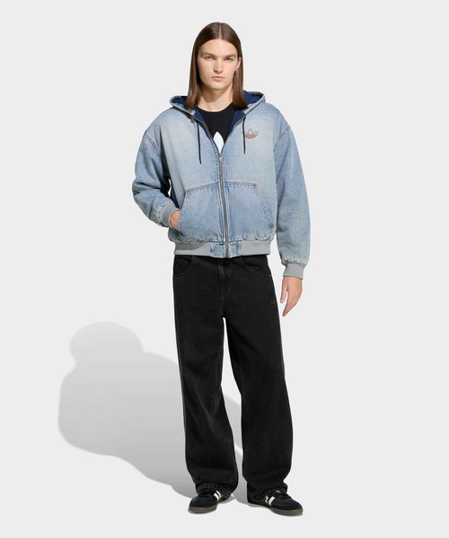 adidas（アディダス）の「デニム パデッド ジャケット / アディダスオリジナルス adidas Originals（デニムジャケット・メンズ・ブルー・LARGE/XX-SMALL/SMALL/X-SMALL/MEDIUM/X-LARGE/XX-LARGE/3XL）」の15枚目の写真