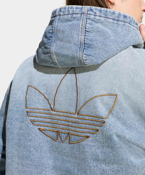 adidas（アディダス）の「デニム パデッド ジャケット / アディダスオリジナルス adidas Originals（デニムジャケット・メンズ・ブルー・LARGE/XX-SMALL/SMALL/X-SMALL/MEDIUM/X-LARGE/XX-LARGE/3XL）」の14枚目の写真