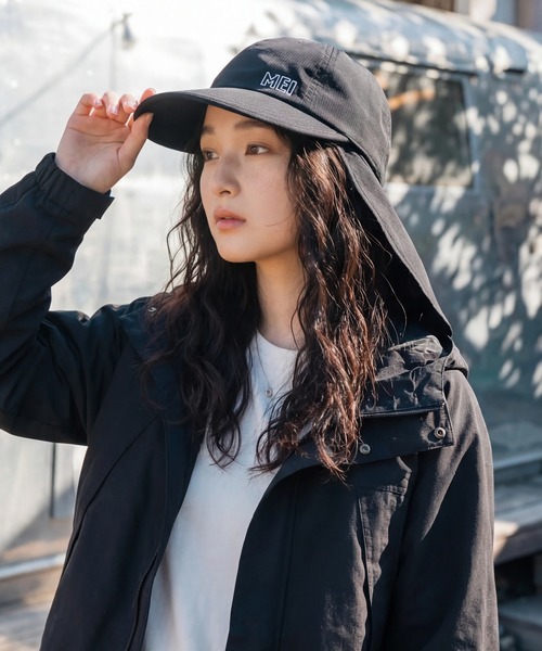 MEI（メイ）の「【MEI/メイ】 MEI DOT-AIR DOUBLE BRIM CAP / ドットエア ダブル ブリム キャップ（キャップ・メンズ・ベージュ/ブラック・FREE）」の10枚目の写真