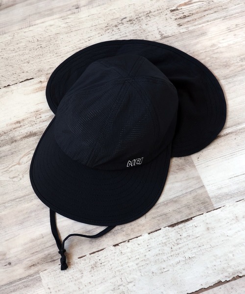 MEI（メイ）の「【MEI/メイ】 MEI DOT-AIR DOUBLE BRIM CAP / ドットエア ダブル ブリム キャップ（キャップ・メンズ・ベージュ/ブラック・FREE）」の7枚目の写真